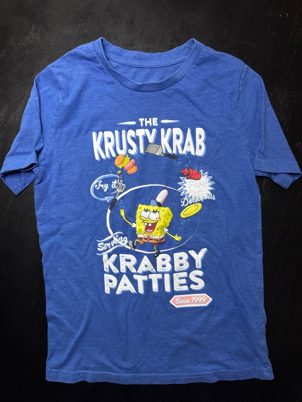 Krabby Patties SpongeBob Kids Graphic Tee - Blue